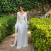 New fashionable lace, sexy and spicy long dress for women in foreign trade, flared sleeves, figure-hugging and patchwork European and American dress for women Application Scenario